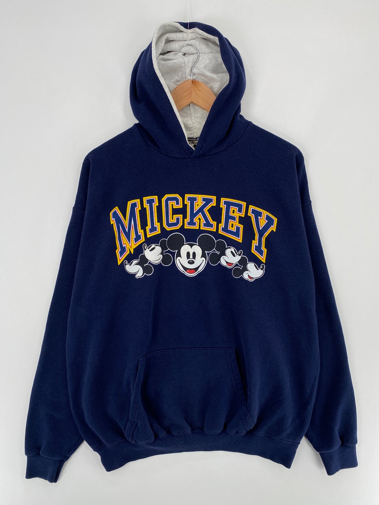 .90's DISNEY MICKEY Made in USA Size XL Vintage Hoodie Sweat-shirt / E3363S