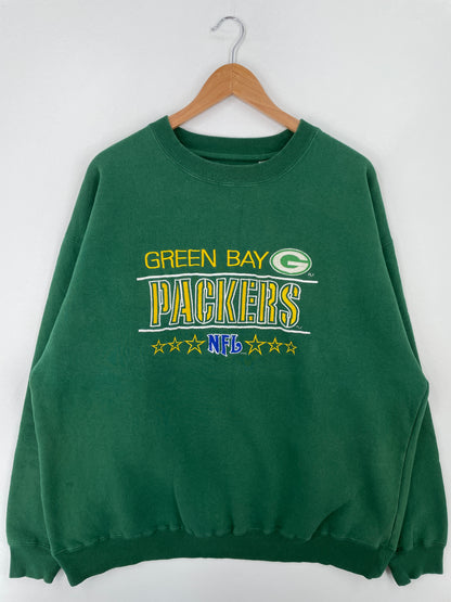 90’s GREEN BAY PACKERS Size XL NFL Sweat-Shirt / A9469