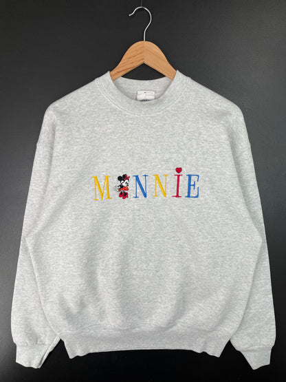 90's DISNEY MINNIE Made in USA Size L Vintage Sweat-shirt / A7420
