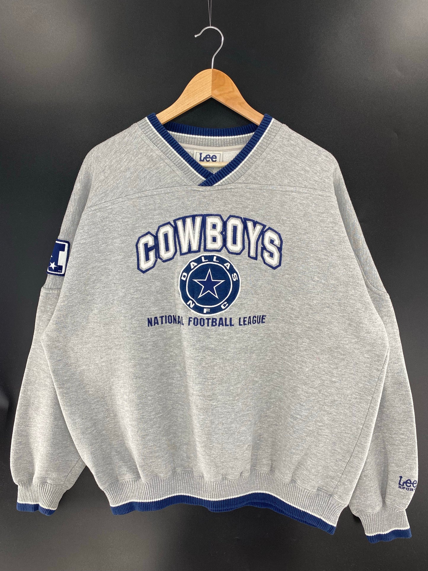 90's DALLAS COWBOYS Made in USA Size XL Vintage NFL Sweat - Shirt/ K6302