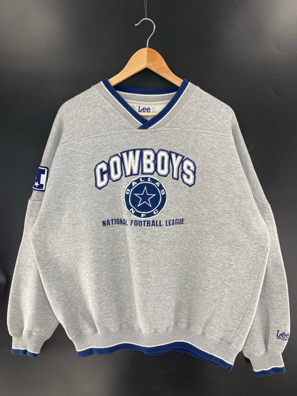 90's DALLAS COWBOYS Made in USA Size XL Vintage NFL Sweat - Shirt/ K6302
