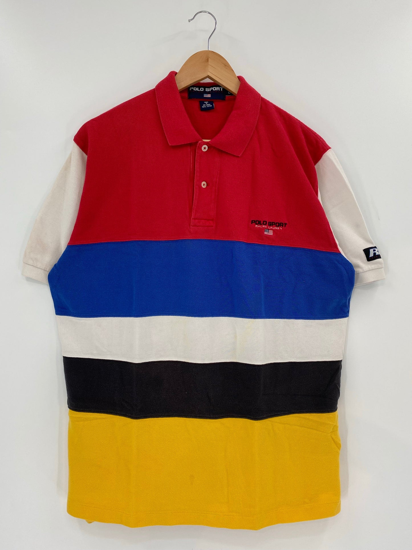 .90’s POLO RALPH LAUREN SPORT Size L Vintage Polo-Shirts / A7346
