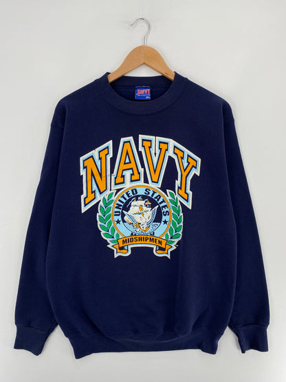 90’s NAVY Made in USA Size XL Vintage Sweat-shirt / E5266S