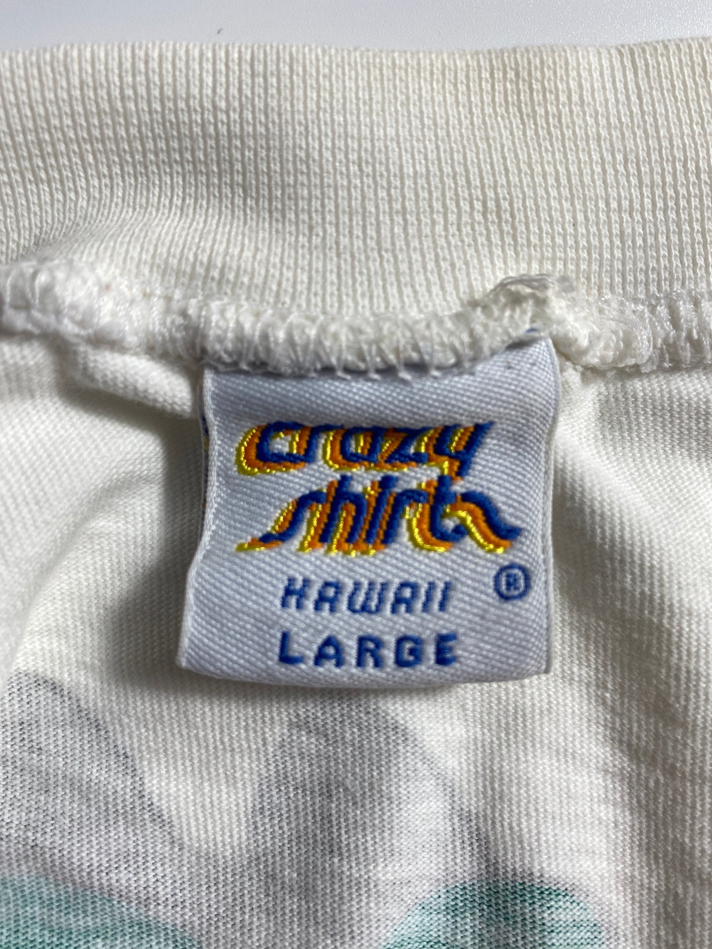 VINTAGE CRAZY SHIRT SURF THE NET MADE IN USA Size L Vintage T-Shirts / K1467
