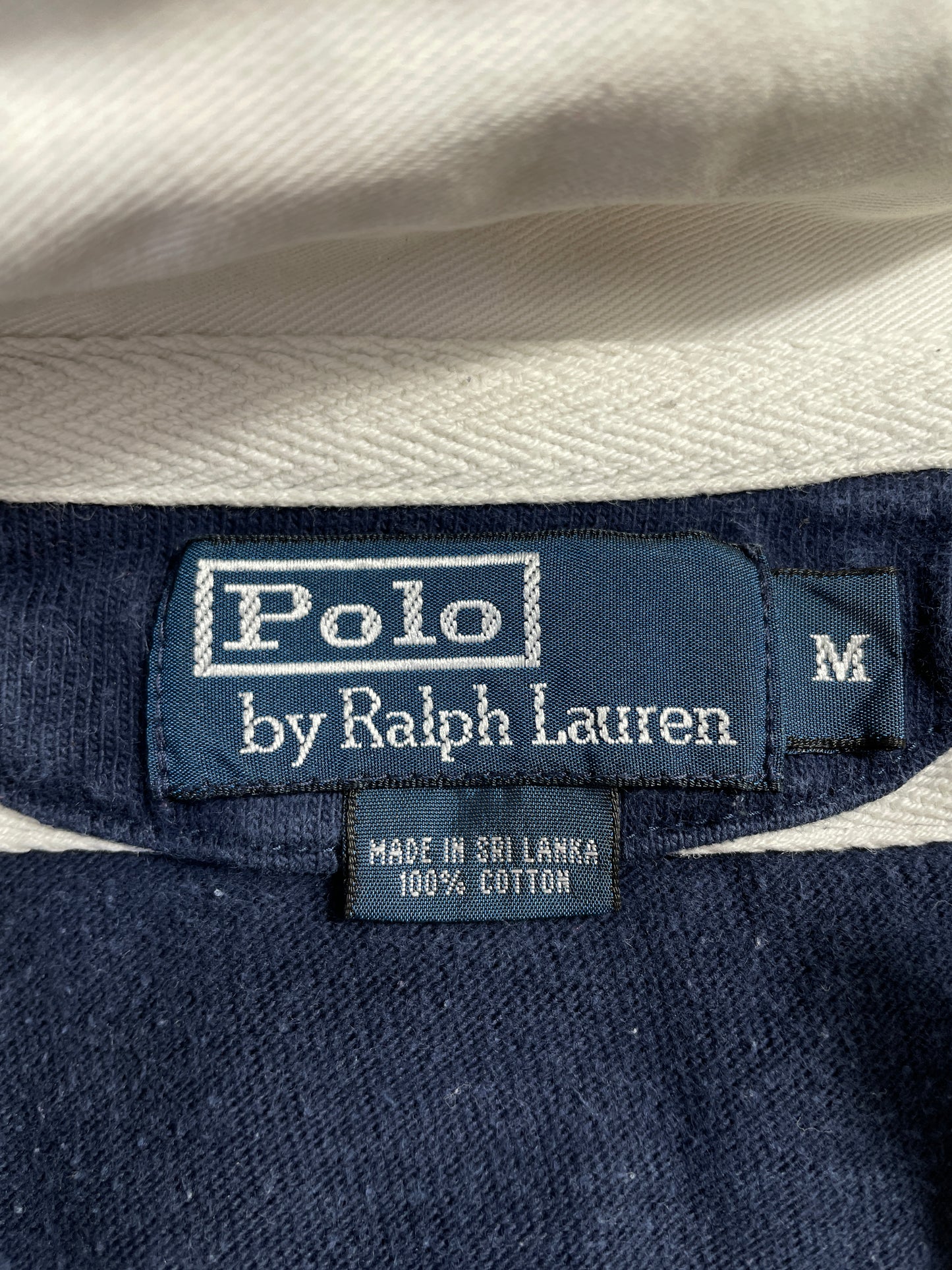 90's POLO RALPH LAUREN Size M Vintage Rugby-Shirt / A7266
