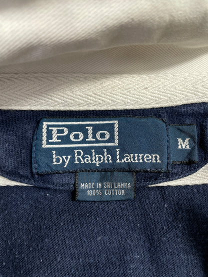 90's POLO RALPH LAUREN Size M Vintage Rugby-Shirt / A7266