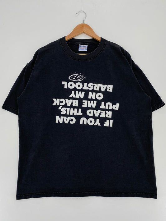 90’s IF YOU CAN READ THIS, PUT ME BACK ON MY BARSTOOL Size XL T-Shirt / E5923T