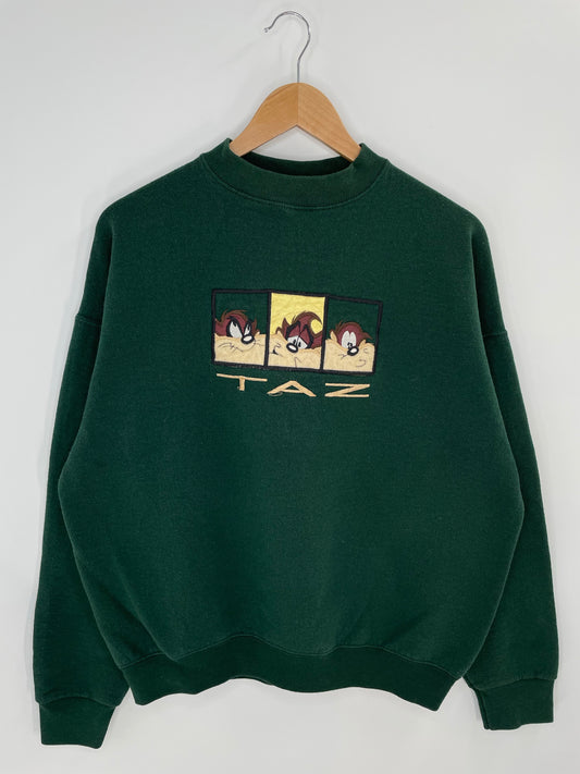 1996 LOONEY TUNES TAZ Size XL Vintage Sweat-shirt / K7618