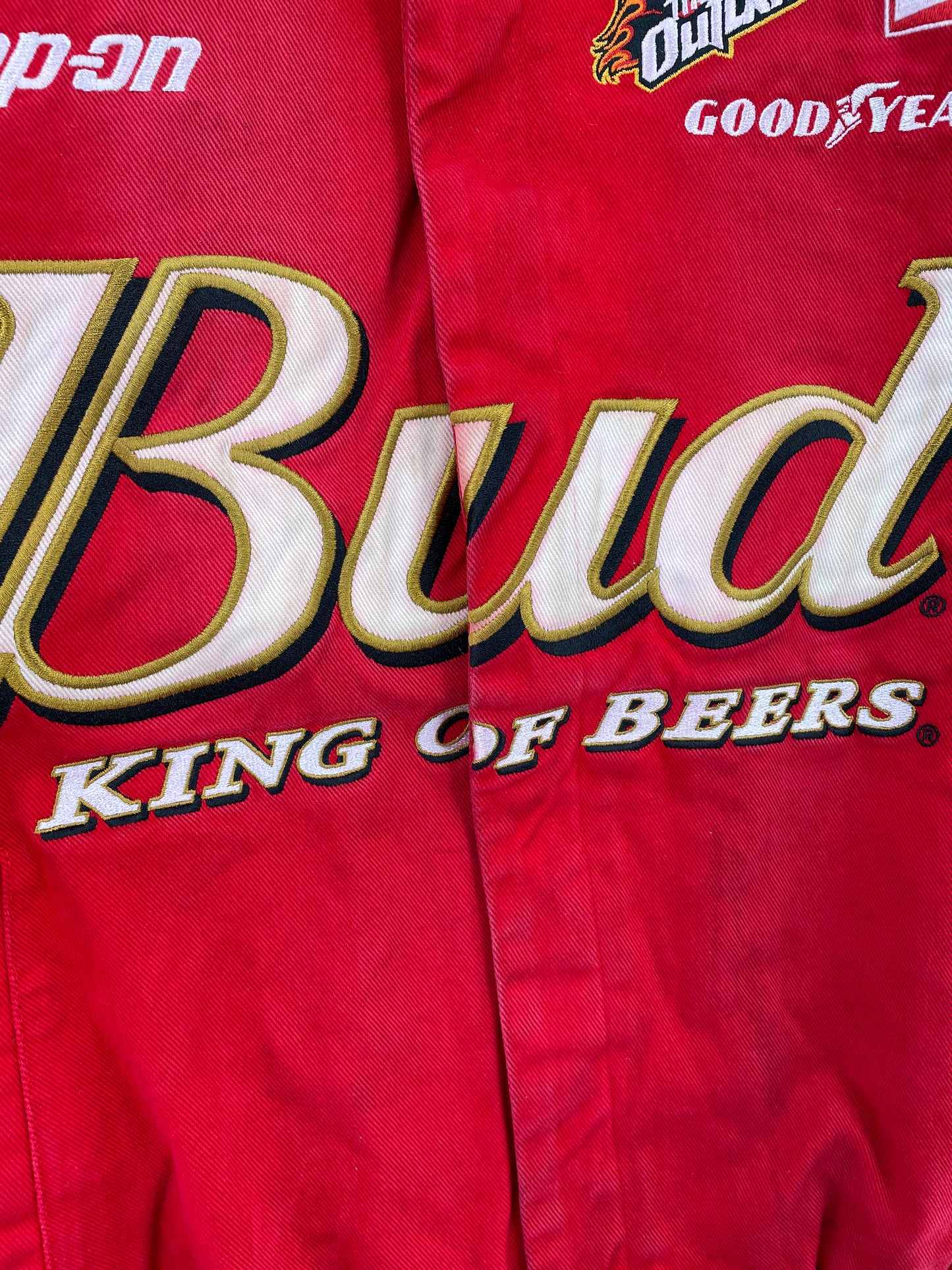 Vintage NASCAR BUDWEISER Size M Racnig Jacket / E3951J