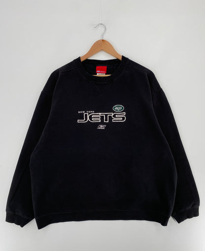 Vintage NEW YORK JETS Size XL NFL Sweat-Shirt / E3371S
