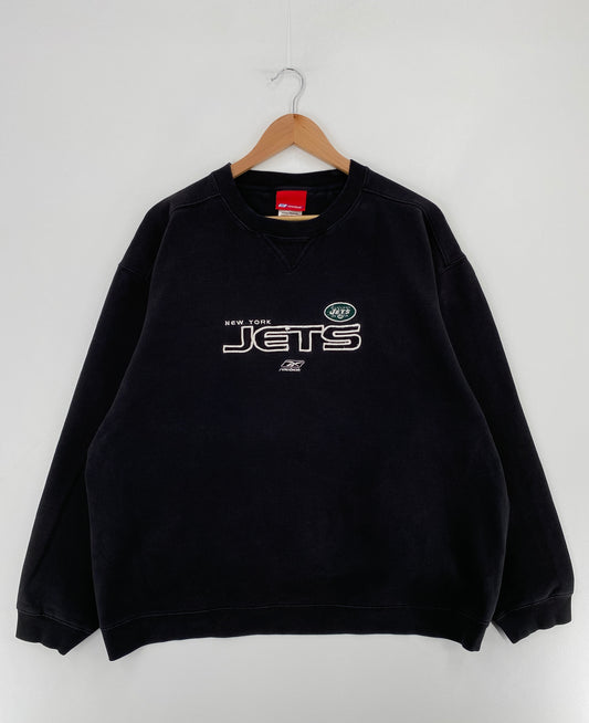 Vintage NEW YORK JETS Size XL NFL Sweat-Shirt / E3371S