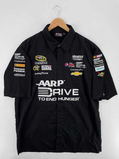 Vintage NASCAR Size XL Vintage Racing Button down Shirt / A4111