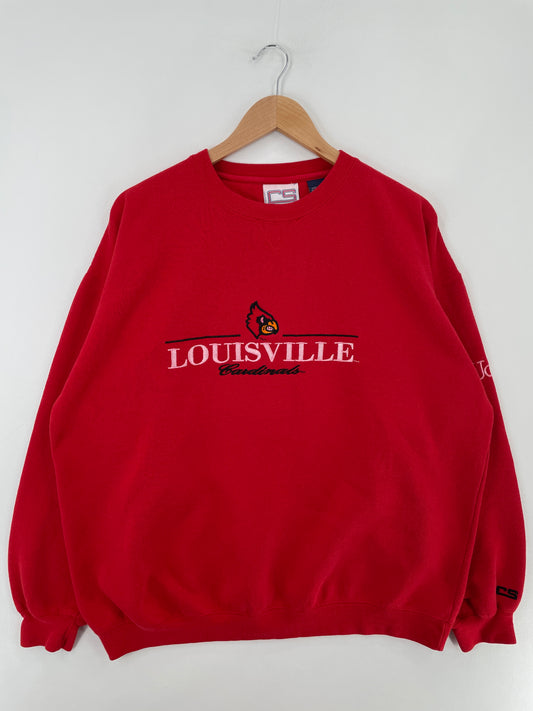 90’s LOUISVILLE CARDINALS Size XL Vintage College Sweat-shirt / E5019S