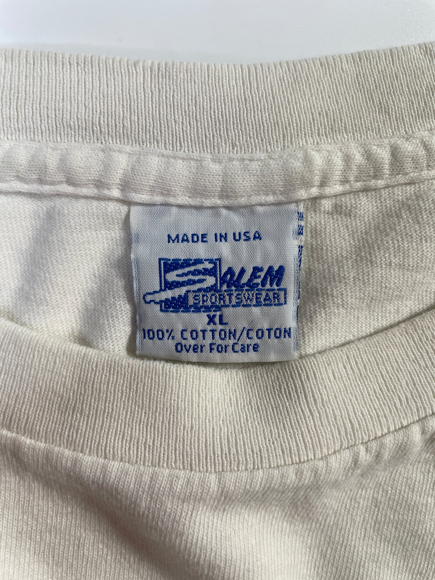 1993 SALEM x LARRY BIRD NIGHT BOSTON GARDEN Made in USA Size XL Vintage NBA T-shirt / E6618T