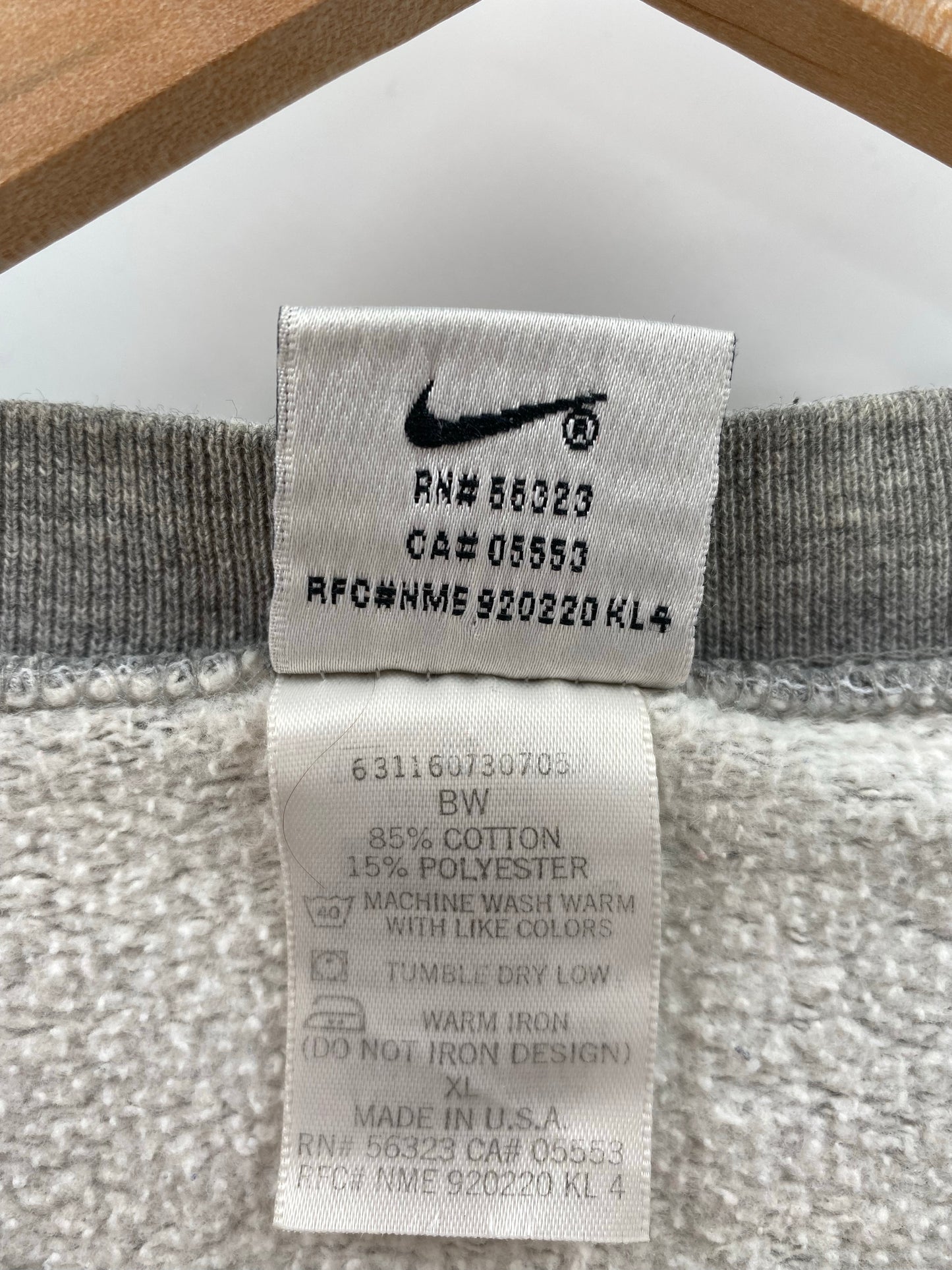 90’s NIKE NYC Made in USA Size XL Vintage Sweat-shirt / K5955