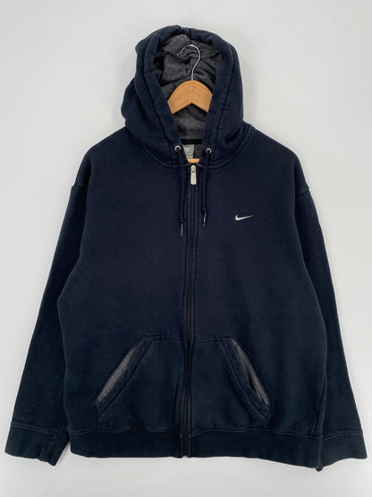 00' NIKE MINI SWOOSH Size XL Vintage Hoodie Zip Up Sweat-Shirt / A6037