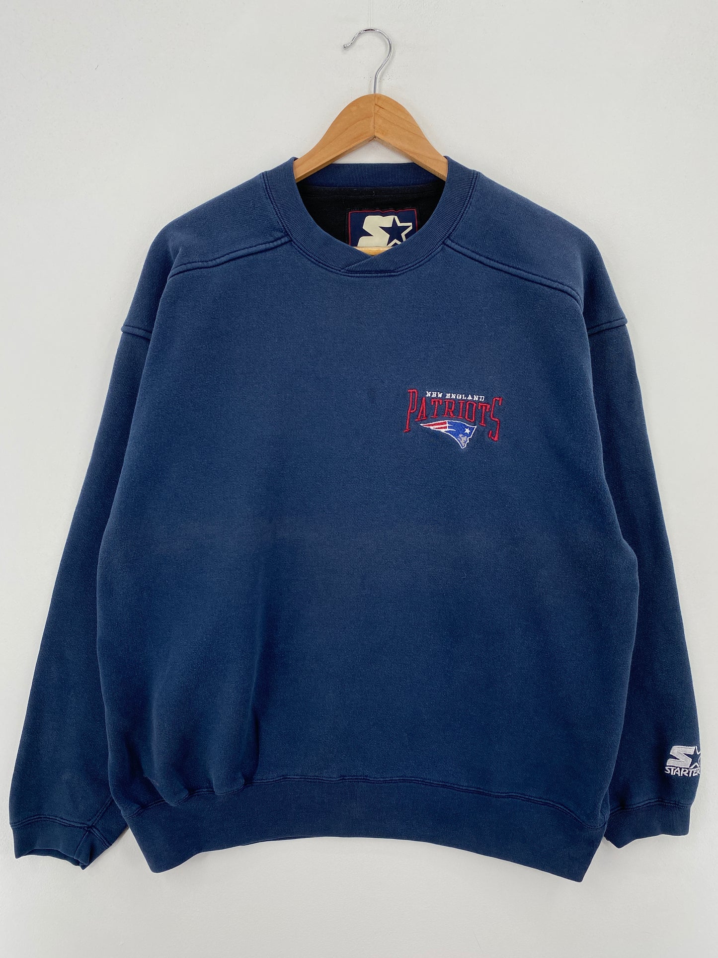 90's STARTER x NEW ENGLAND PATRIOTS Size L Vintage NFL Sweat-Shirt / A7249