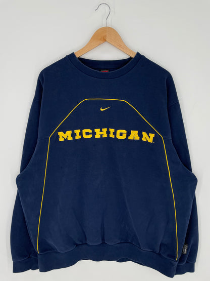00' NIKE MICHIGAN Size XL Vintage College Sweat-Shirts/ A33