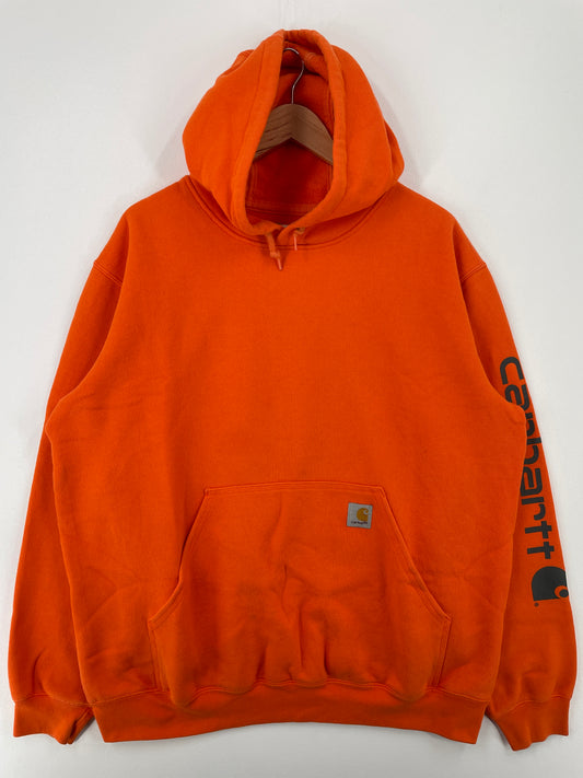 Vintage CARHARTT Size L Hoodie Sweat-Shirt / A8700