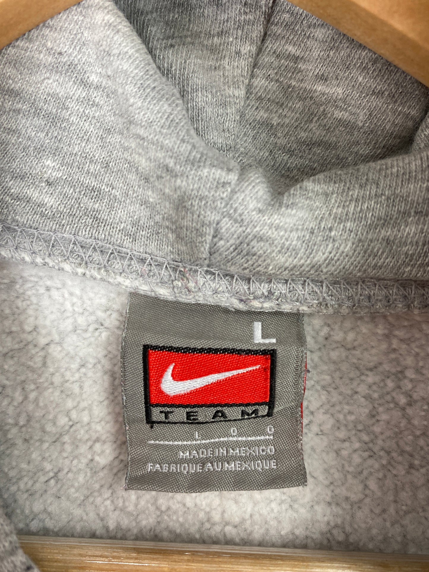 00' NIKE x UNIVERSITY OF NEVADA Size L Vintage College Hoodie Sweat-Shirt / A5942