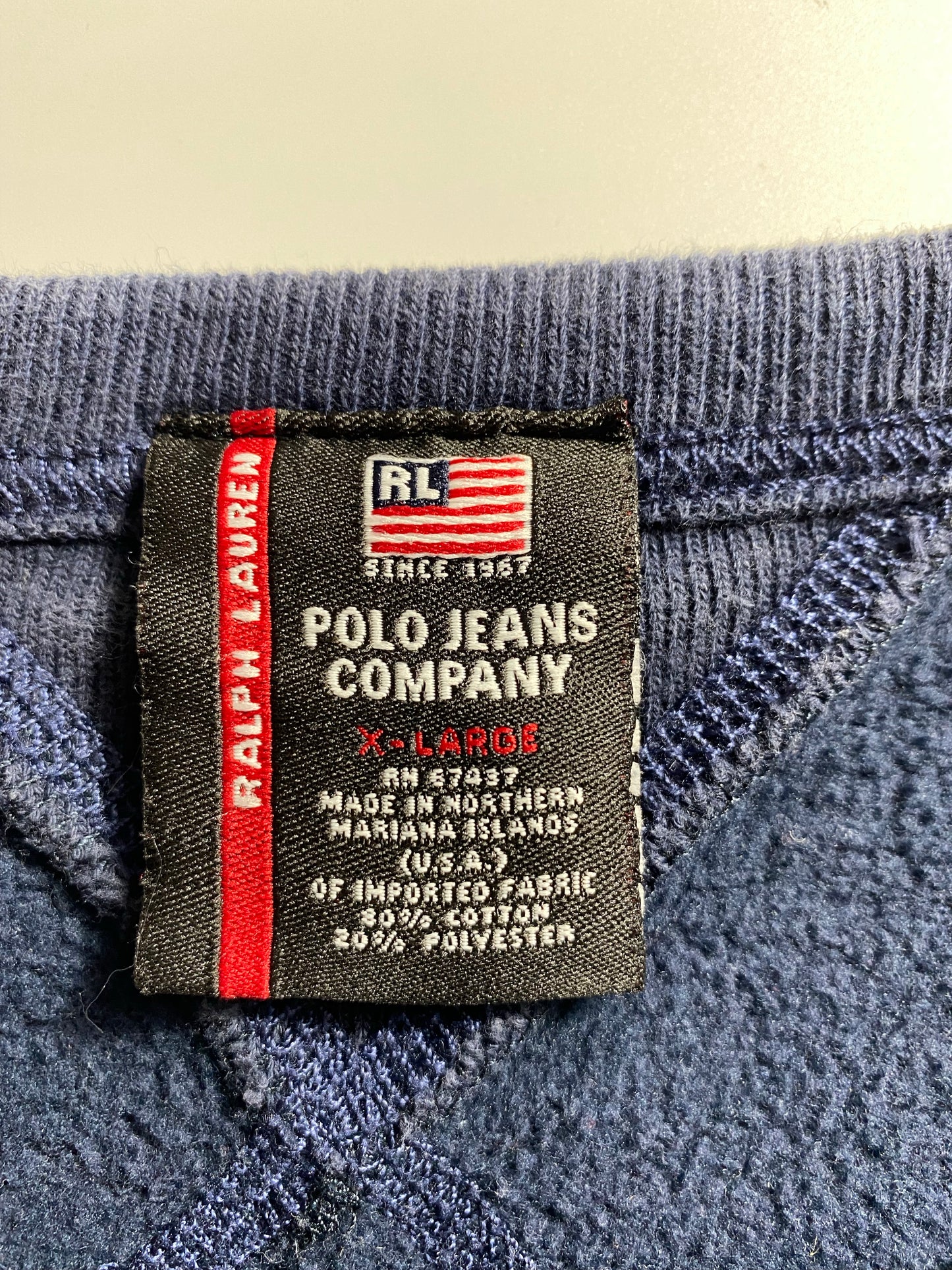 Vintage POLO JEANS Size XL Sweat-shirt  / K6123
