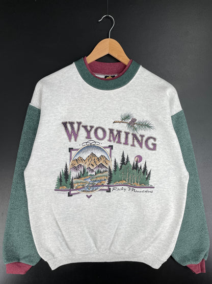 1995 WYOMING Made in USA Size M Sweat-Shirt / E3022S