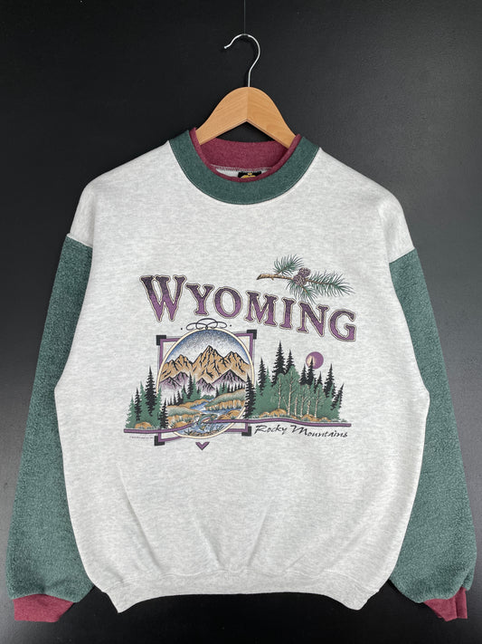 1995 WYOMING Made in USA Size M Sweat-Shirt / E3022S