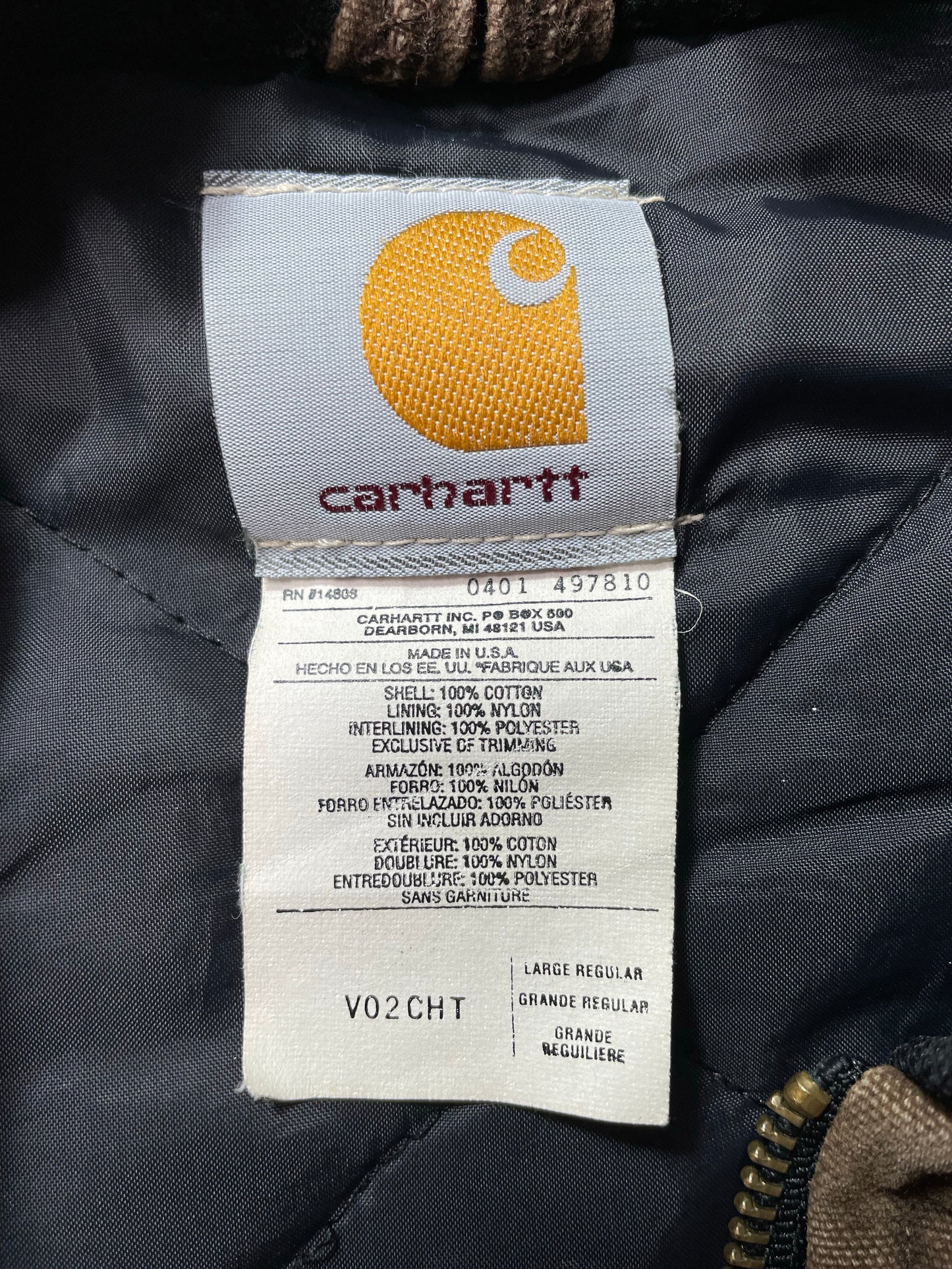 90's CARHARTT Made in USA Size L Vintage Vest / K8083