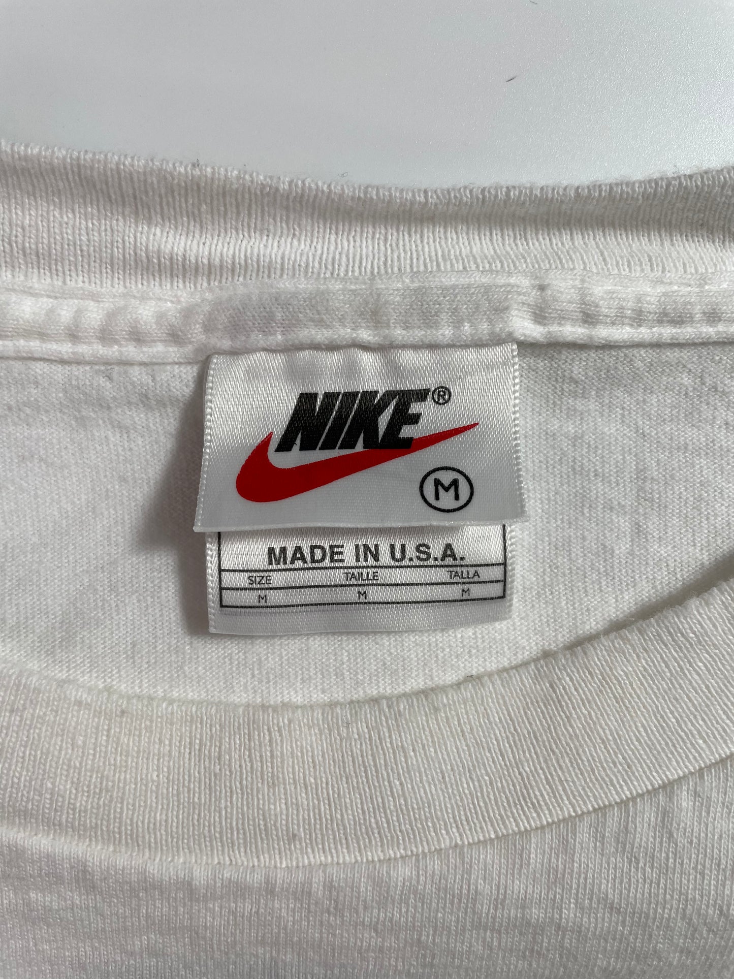 90's NIKE TOWN CHICAGO Made in USA Size M Vintage T-Shirt / A3302