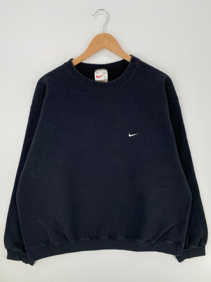 90's NIKE MINI SWOOSH x NATIONAL ENERGY SERVICES COMPANY Size XL Vintage Sweat-shirt / A919