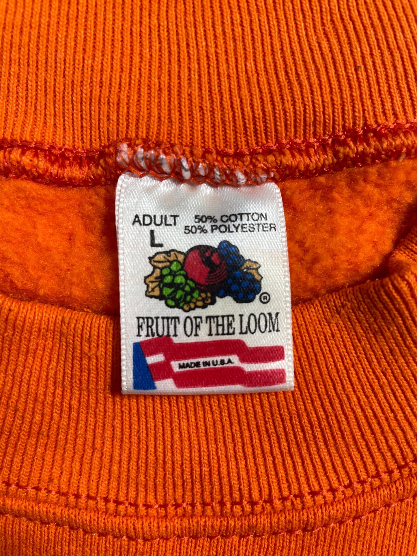 90's ILLINOIS FIGHTING ILLINI Made in USA Size L Vintage College Sweat-Shirt / E6459S