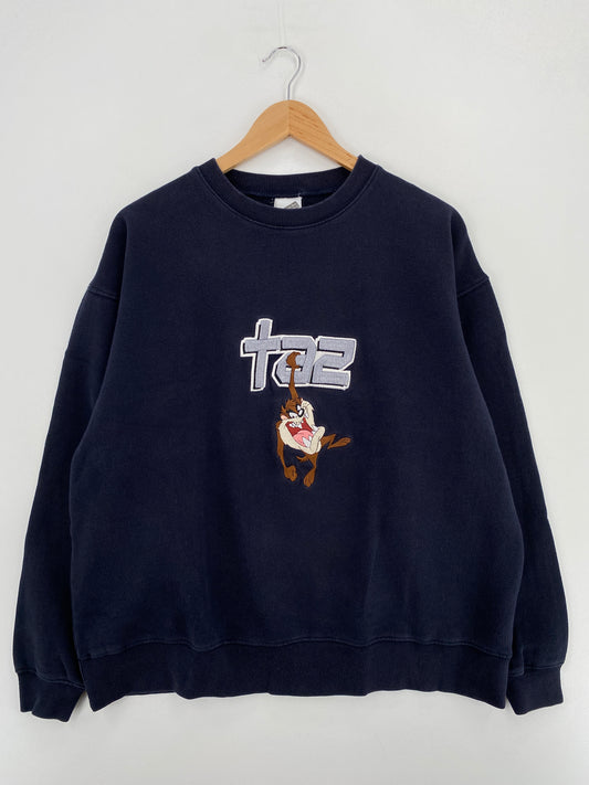 1999 LOONEY TUNES TAZ Size L Vintage Sweat-shirt / A6368