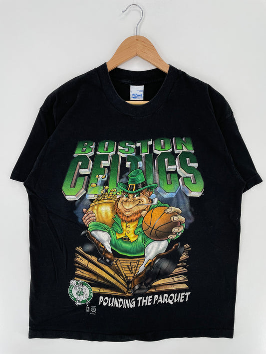 90's SALEM x BOSTON CELTICS Made in USA Size L Vintage NBA T-Shirt / A2524