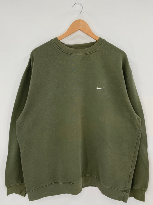 00' NIKE MINI SWOOSH Size L Vintage Sweat-shirt / K7178