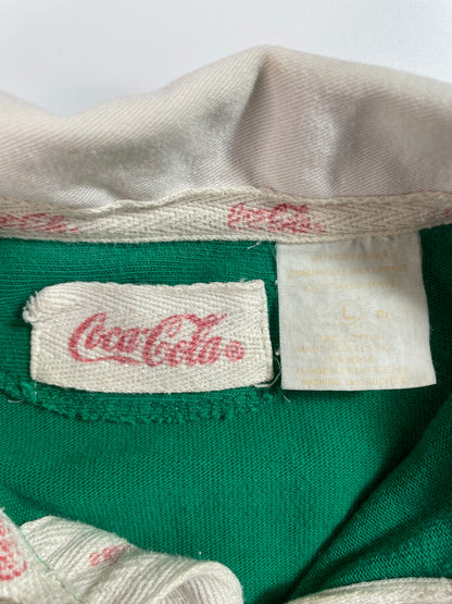 80’s COCA COLA Size L Vintage Rugby Shirt / E5502B
