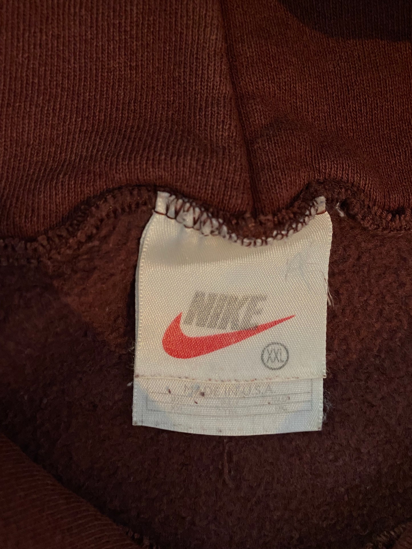 90's NIKE CENTER SWOOSH Made in USA Size XXL Vintage Hoodie Sweat-Shirt / K6711