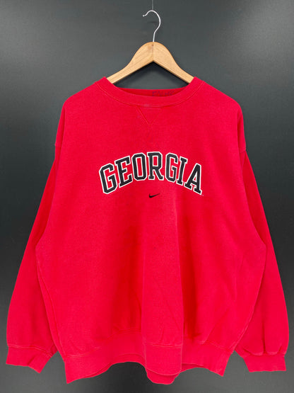 00' NIKE UNIVERSITY OF GEORGIA Size XXL Vintage Sweat shirt / K7816