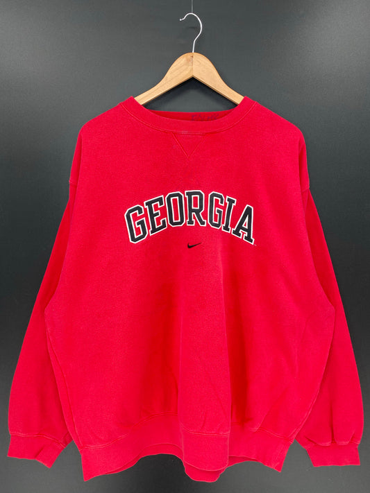 00' NIKE UNIVERSITY OF GEORGIA Size XXL Vintage Sweat shirt / K7816