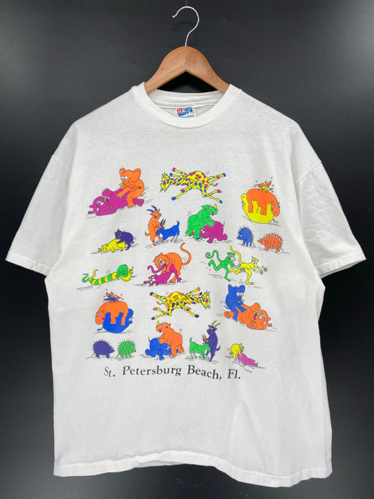 90’s ANIMALS Made in USA Size XL Vintage T-Shirt / K4706
