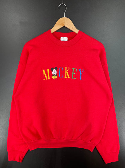 00' DISNEY MICKEY Size No Tag (Approx.M-L) Vintage Sweat-Shirt / A1537