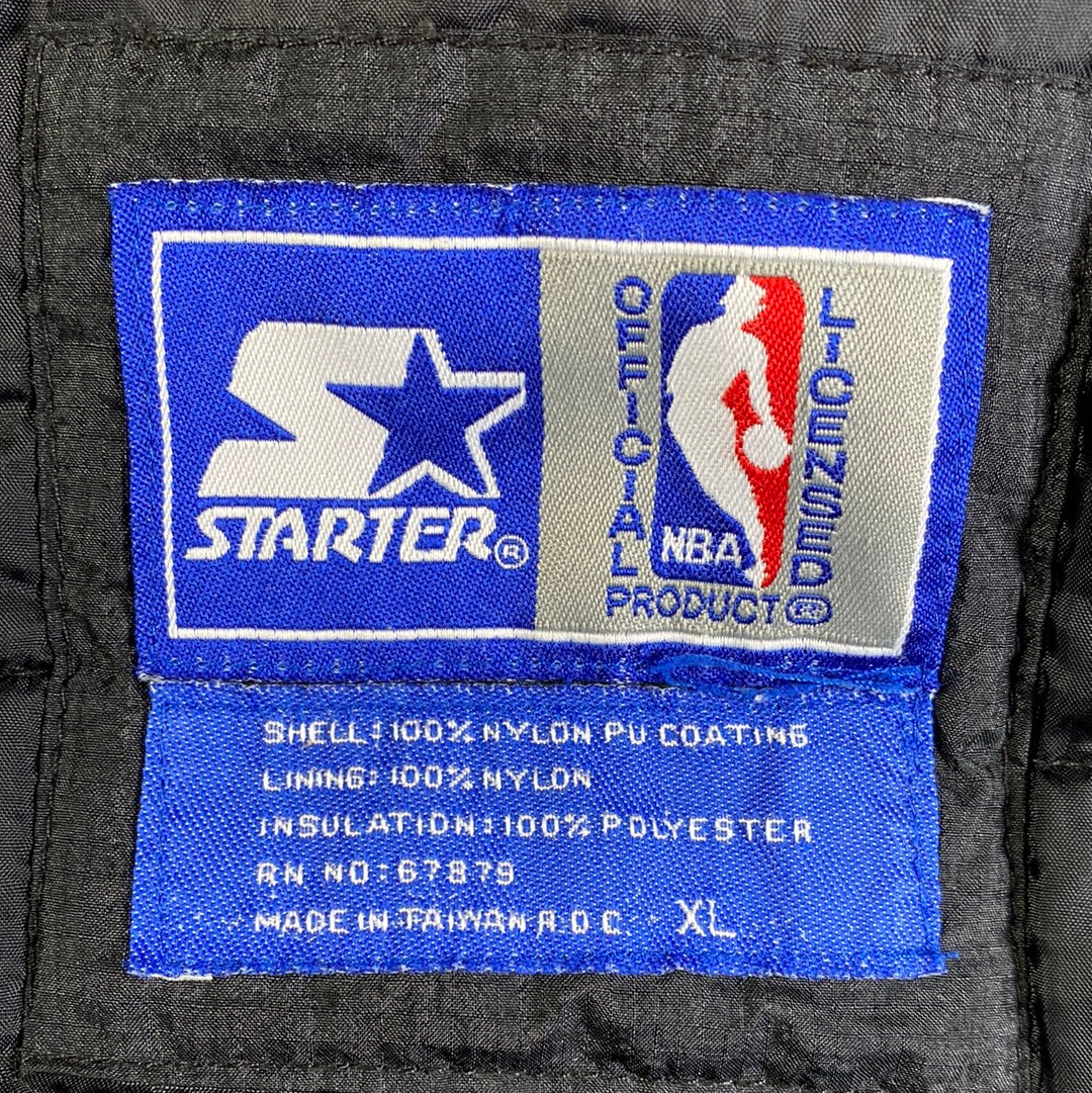 90's STARTER x CHICAGO BULLS Size XL Vintage NBA Nylon Jacket / A8762