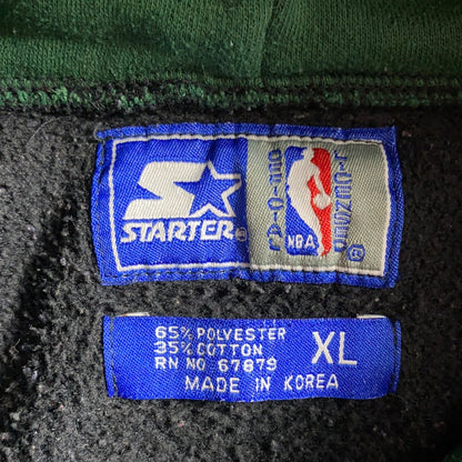 90’s STARTER x BOSTON CELTICS Size XL Vintage NBA Hoodie Sweat-Shirt / K4168
