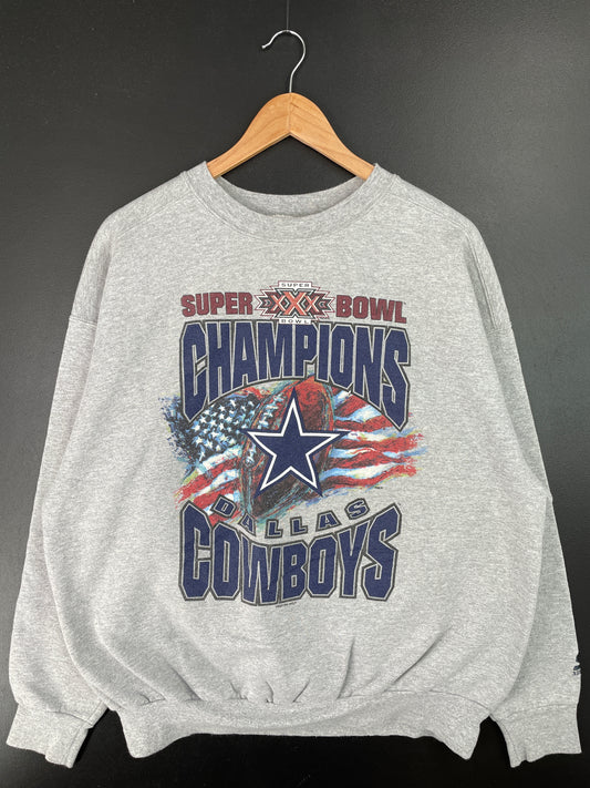 1996 STARTER x DALLAS COWBOYS Made in USA Size XL Vintage NFL Sweat-Shirt / A7819
