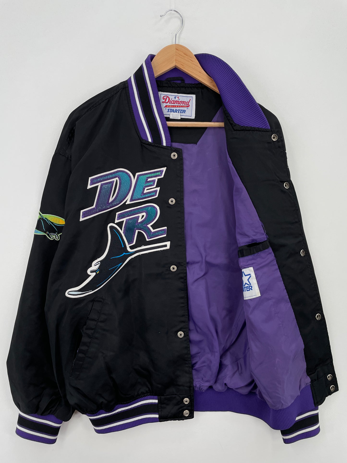 90’s STARTER x TAMPA BAY RAYS Size XL MLB Nylon Jacket / A7328