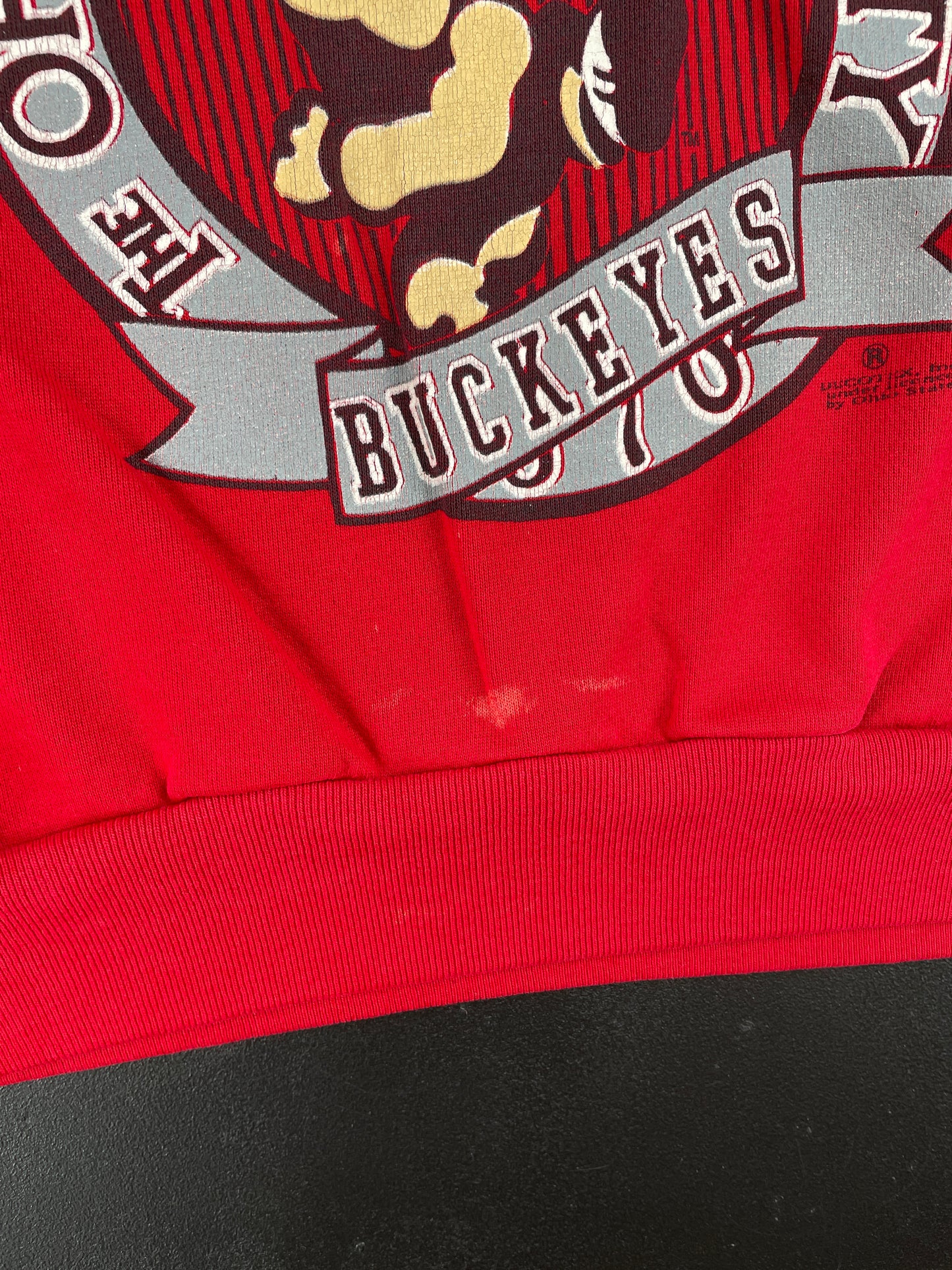 90's OHIO STATE BUCKEYES Made in USA Size L Vintage College Sweat-Shirt / E4211S