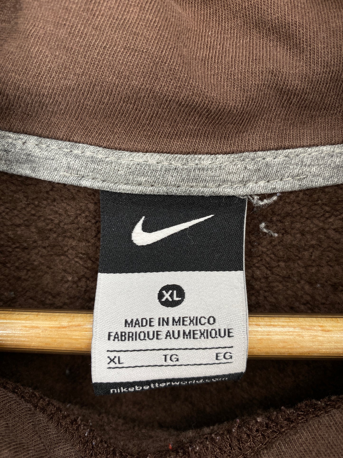 Vintage NIKE CENTER SWOOSH Size XL Hoodie Sweat-shirt / A6072