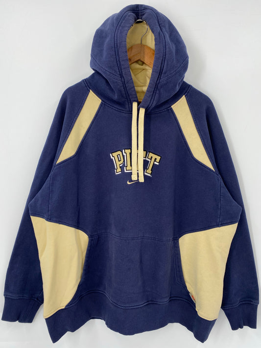 00' NIKE PITTSBURGH PANTHERS Size XL Vintage Hoodie Sweat-shirt  / K4252