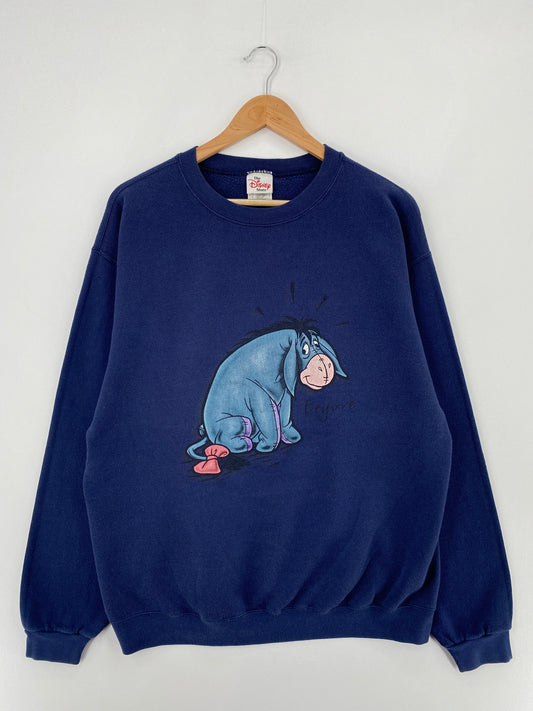 00' DISNEY EEYORE Size L Vintage Sweat-shirt / E2136S