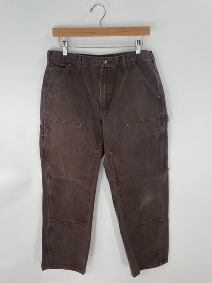 Vintage CARHARTT Size 32x30 Double Knee Duck Pants / K8366