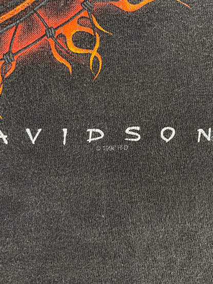 1998 HARLEY DAVIDSON Made in USA Size XL Vintage T-Shirts / A5479